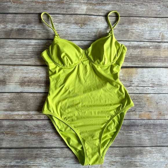 Andie One Piece Neon Swimsuit M - Picture 4 of 15